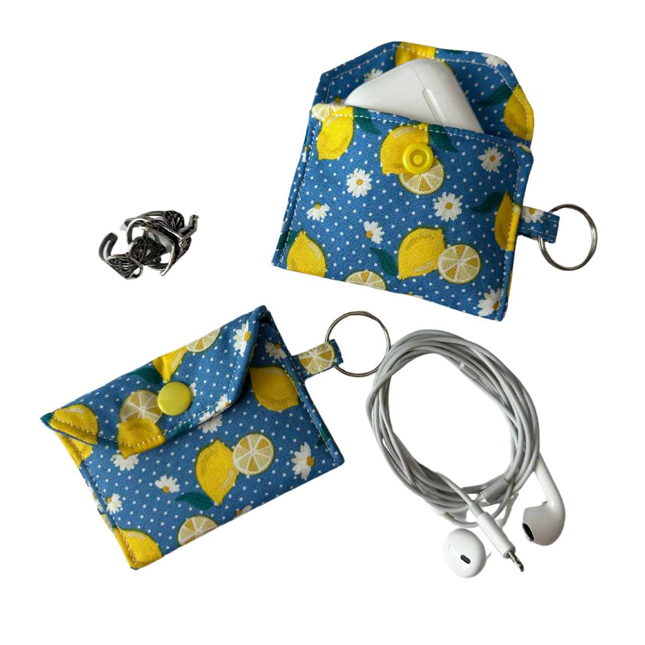 Mini Pouch Keychain (Lemons)