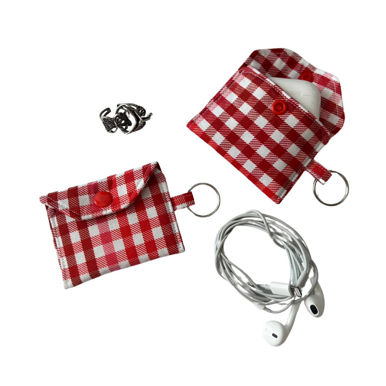 Mini Pouch Keychain (Red Picnic)