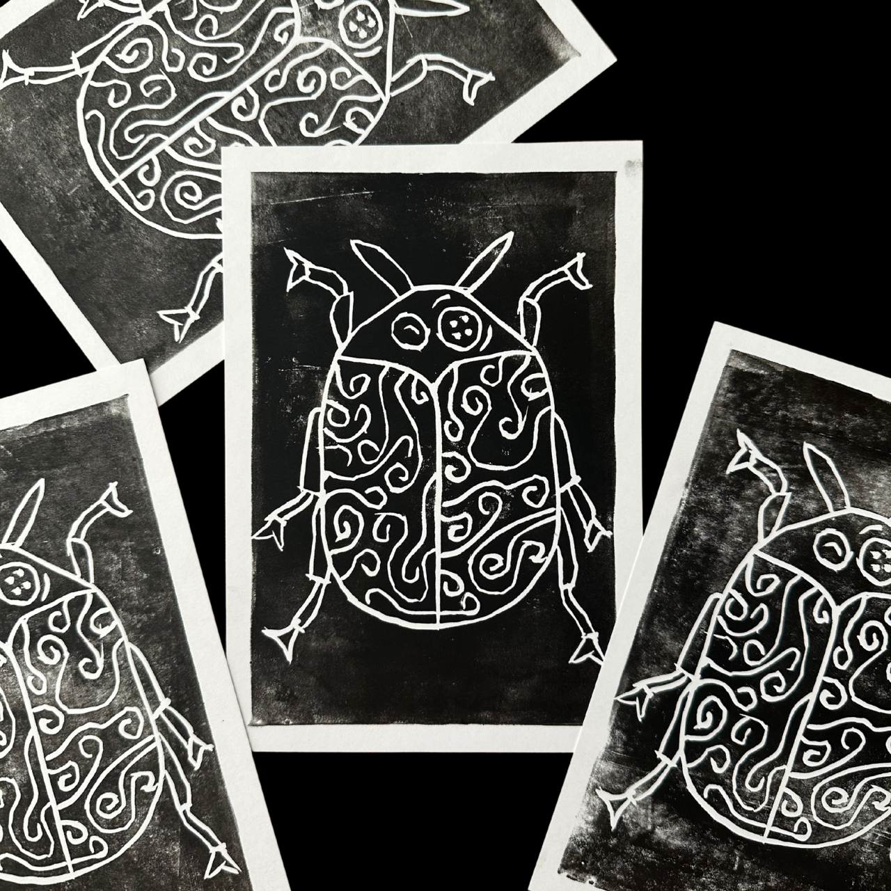 Whimsical Beetle Print