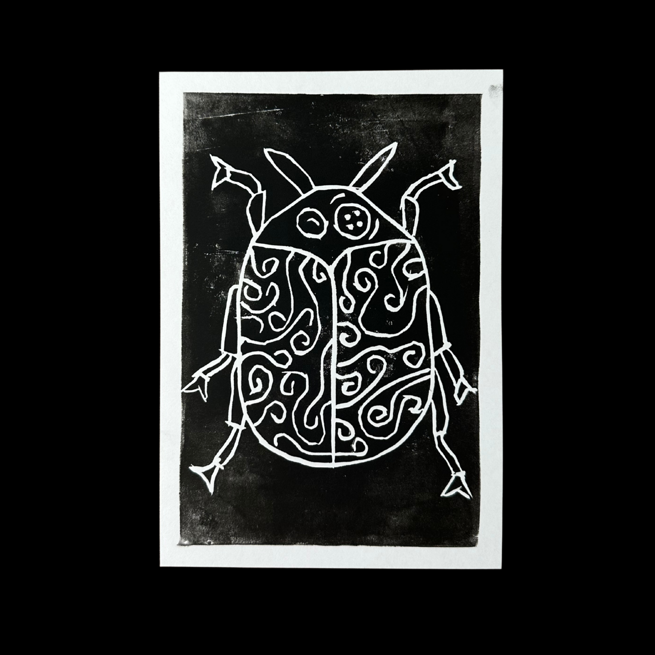 Whimsical Beetle Print
