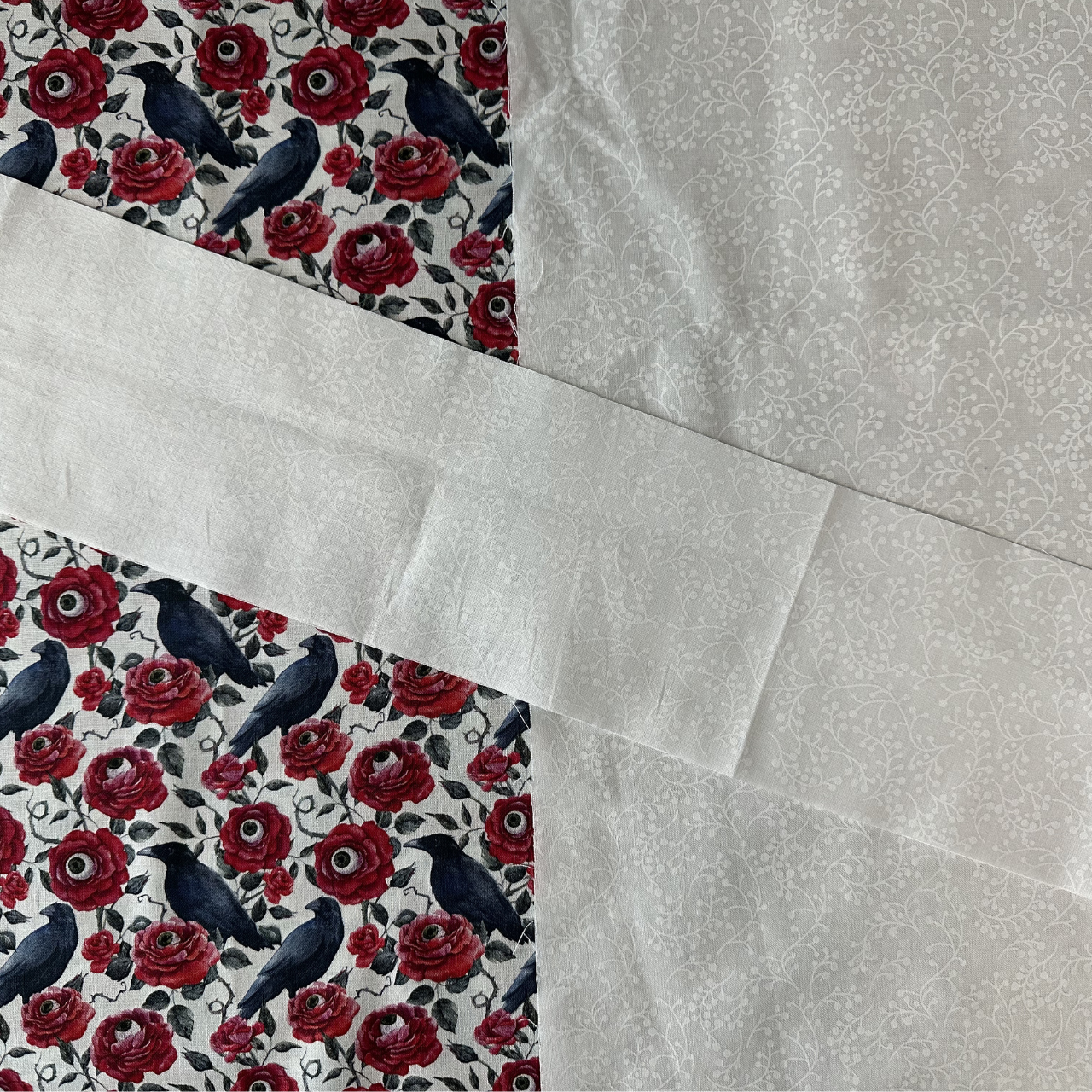 Crow and Roses Basic Tote Bag Sewing Kit