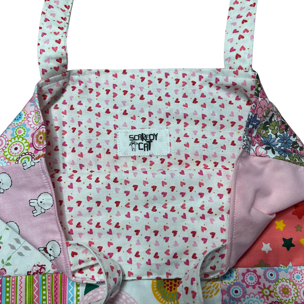 Pink Patchwork Tote Bag