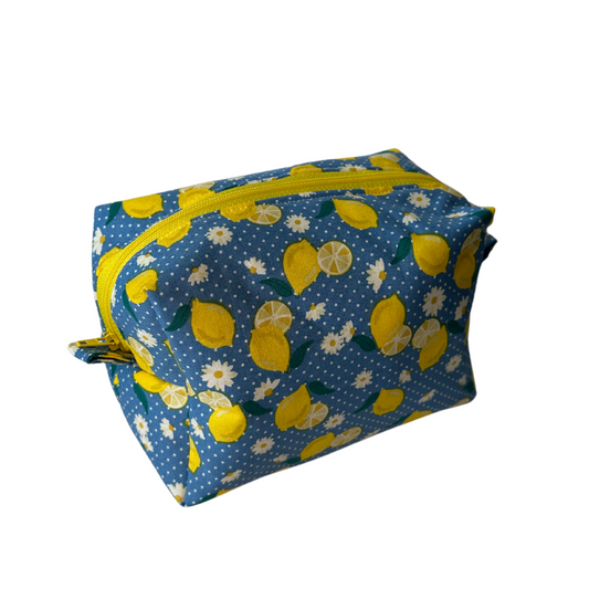 Sewn Makeup Bag (Lemons)