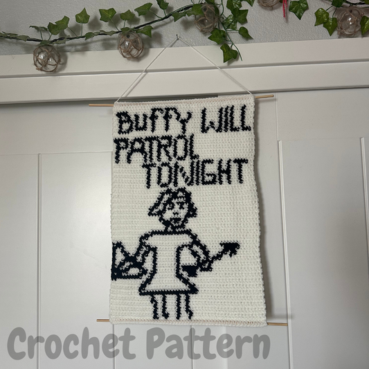 Buffy the Vampire Slayer Tapestry Crochet Pattern