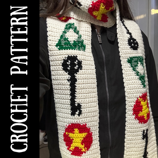 Coraline Inspired Scarf Crochet Pattern