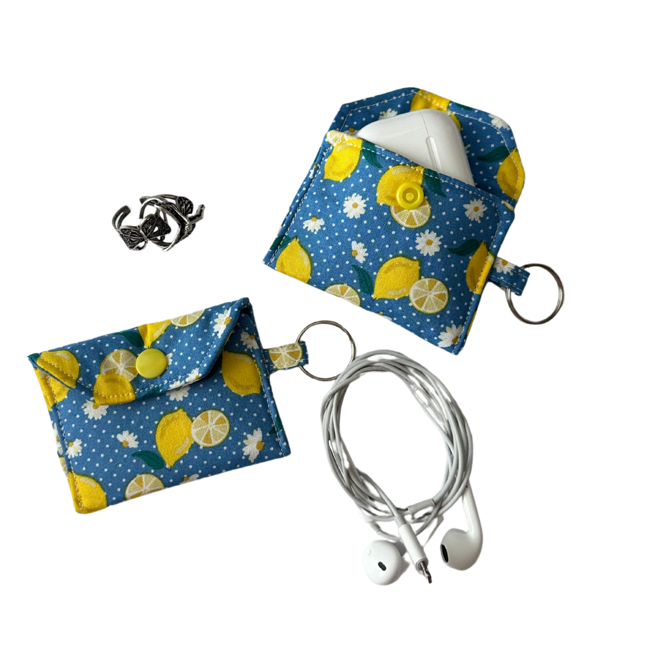 Mini Pouch Keychain (Lemons)