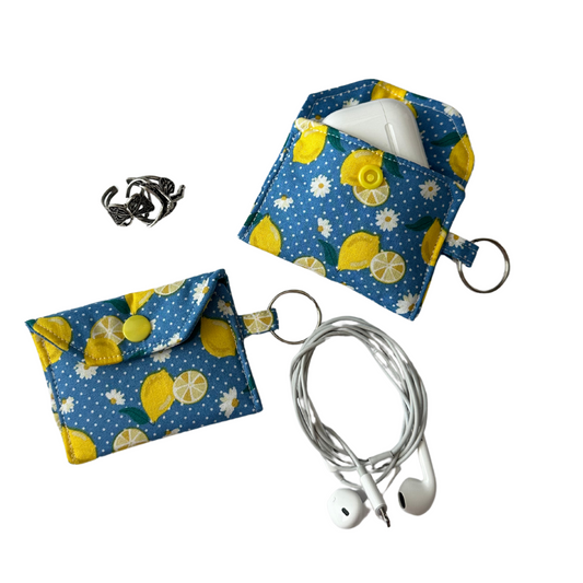 Mini Pouch Keychain (Lemons)
