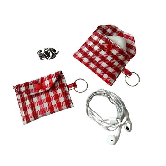 Mini Pouch Keychain (Red Picnic)