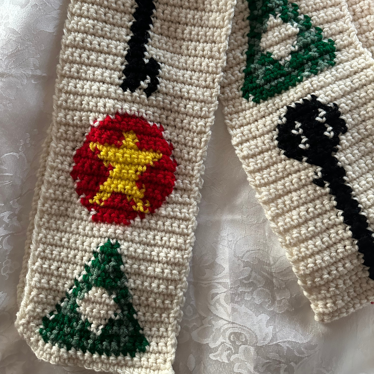 Coraline Inspired Scarf Crochet Pattern