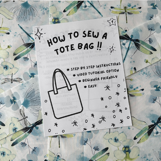 Dragonfly Basic Tote Bag Sewing Kit