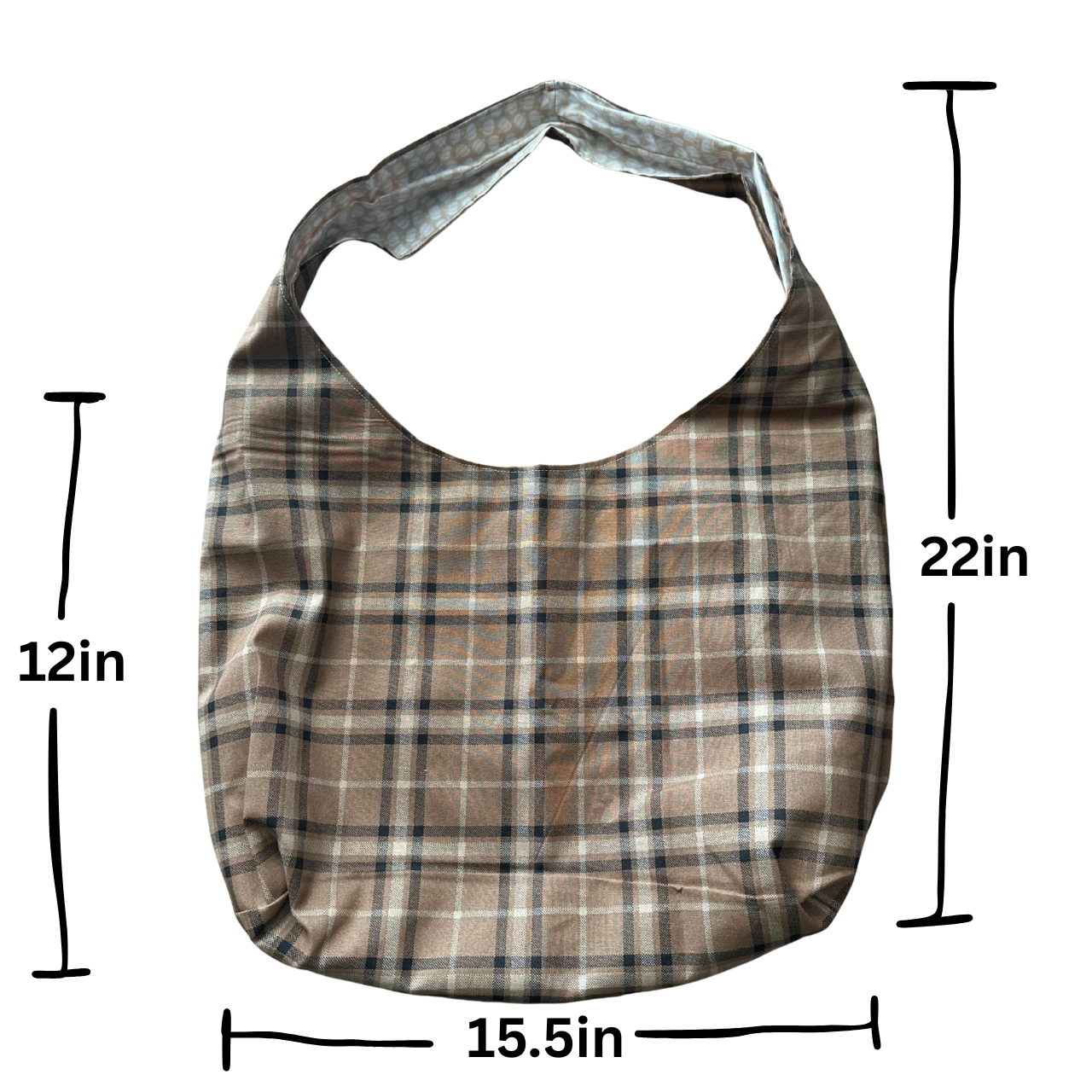 Fall Flannel Shoulder Bag
