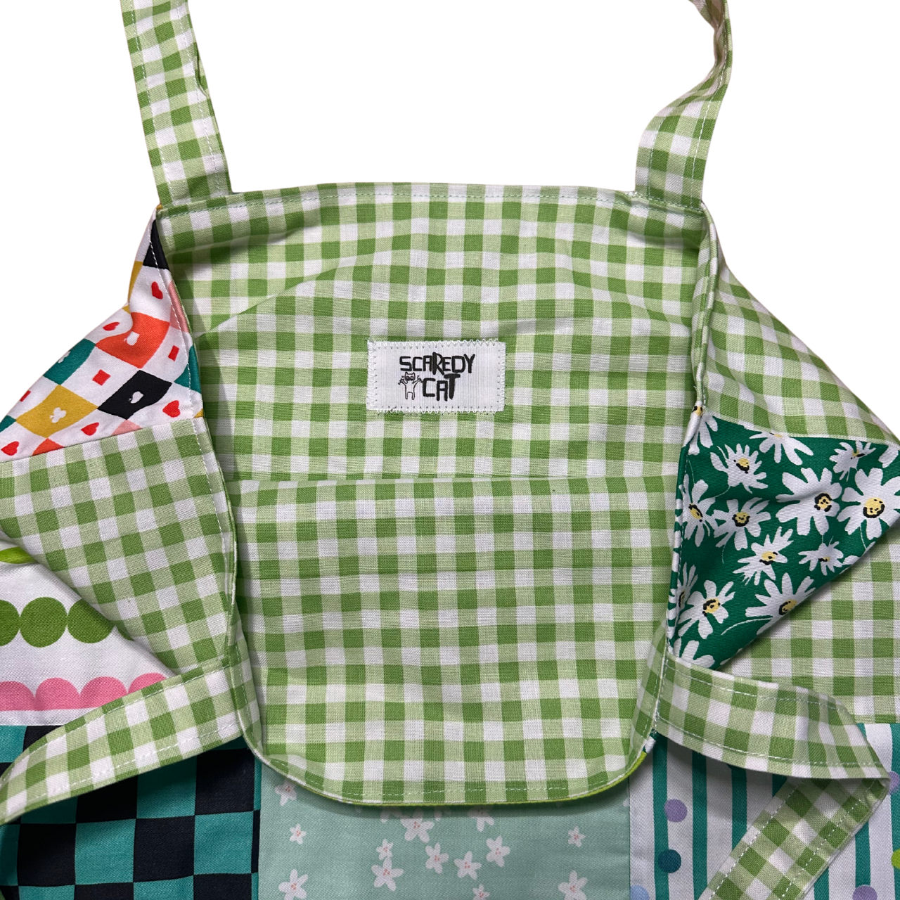 Green Patchwork Tote Bag