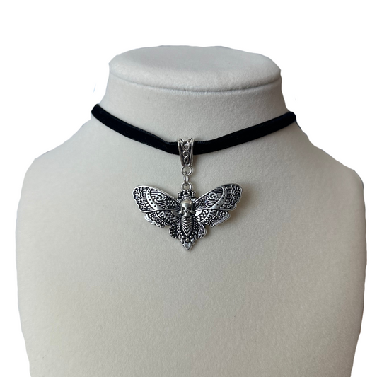 Moth Velvet Choker
