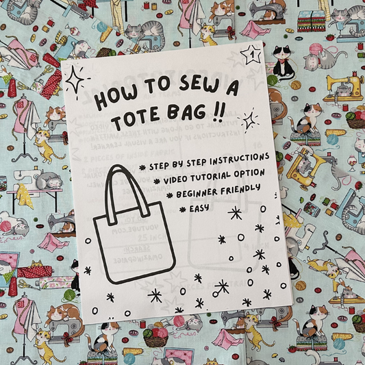 Sewing Cat Basic Tote Bag Sewing Kit