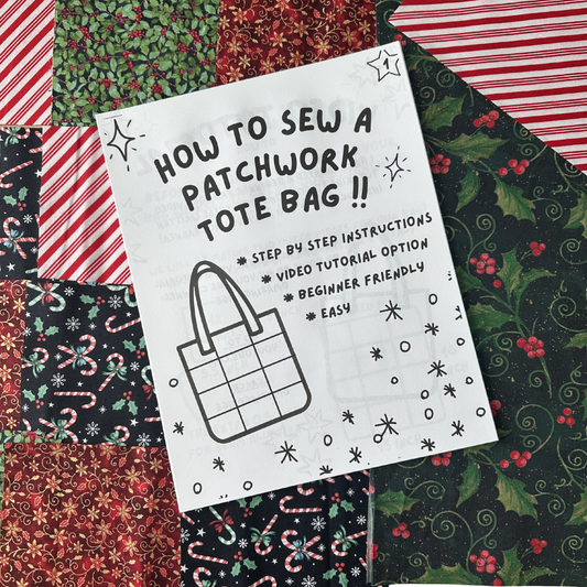 Holiday Patchwork Tote Bag Sewing Kit