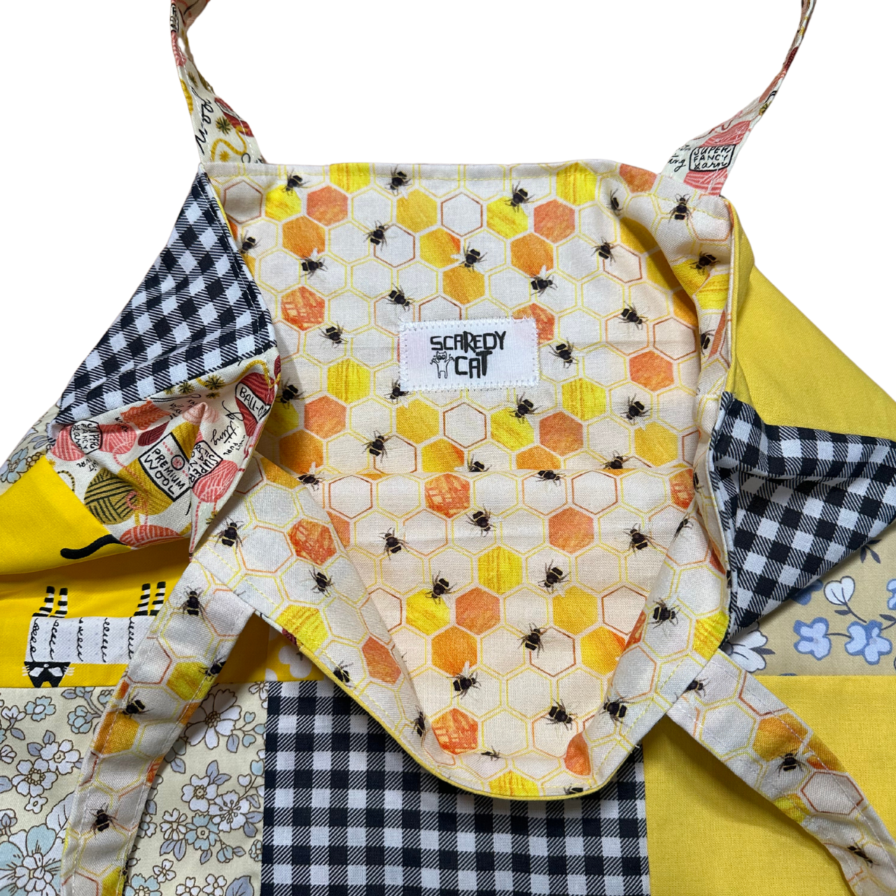 Yellow Patchwork Tote Bag